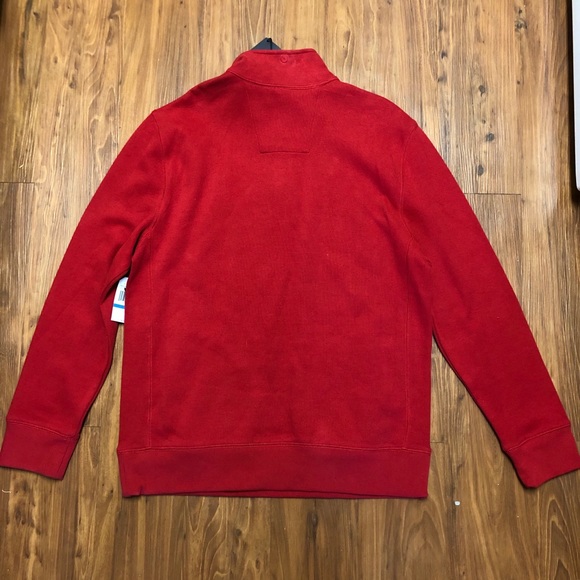 NEW Nautica Red Half Zip Sweater Sweatshirt - Picture 7 of 7